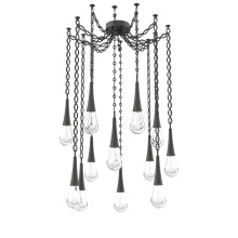 Hammerton SNB0078-12-MB-C-CH2-L3 - Raindrop Multi Light Pendant Matte Black
