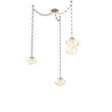 Hammerton SNB0089-03-BS-A-CH2-L3 - Mesa Multi Light Pendant Beige Silver