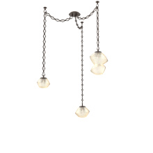 Hammerton SNB0089-03-FB-A-CH1-L1 - Mesa Multi Light Pendant Flat Bronze