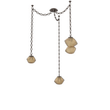 Hammerton SNB0089-03-FB-B-CH1-L3 - Mesa Multi Light Pendant Flat Bronze