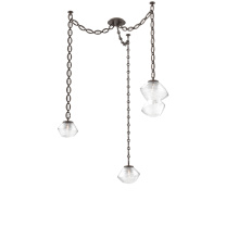 Hammerton SNB0089-03-FB-C-CH2-L1 - Mesa Multi Light Pendant Flat Bronze