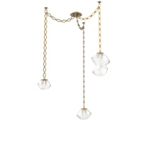 Hammerton SNB0089-03-GB-C-CH2-L3 - Mesa Multi Light Pendant Gilded Brass