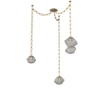 Hammerton SNB0089-03-GB-S-CH1-L3 - Mesa Multi Light Pendant Gilded Brass