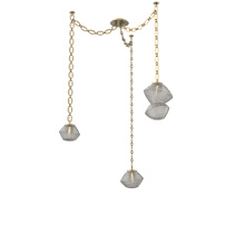 Hammerton SNB0089-03-GB-S-CH2-L3 - Mesa Multi Light Pendant Gilded Brass