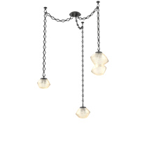 Hammerton SNB0089-03-MB-A-CH1-L1 - Mesa Multi Light Pendant Matte Black