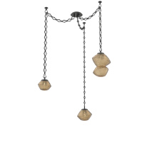 Hammerton SNB0089-03-MB-B-CH1-L1 - Mesa Multi Light Pendant Matte Black