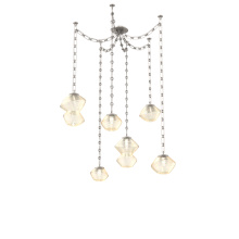 Hammerton SNB0089-06-BS-A-CH3-L1 - Mesa Multi Light Pendant Beige Silver