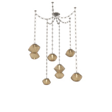 Hammerton SNB0089-06-BS-B-CH3-L3 - Mesa Multi Light Pendant Beige Silver