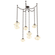 Hammerton SNB0089-06-FB-A-CH1-L3 - Mesa Multi Light Pendant Flat Bronze