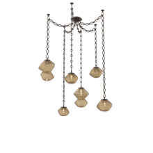 Hammerton SNB0089-06-FB-B-CH1-L3 - Mesa Multi Light Pendant Flat Bronze