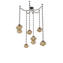 Hammerton SNB0089-06-FB-B-CH3-L1 - Mesa Multi Light Pendant Flat Bronze