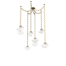 Hammerton SNB0089-06-GB-C-CH2-L3 - Mesa Multi Light Pendant Gilded Brass