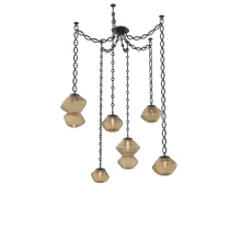Hammerton SNB0089-06-MB-B-CH2-L3 - Mesa Multi Light Pendant Matte Black