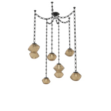 Hammerton SNB0089-06-MB-B-CH3-L3 - Mesa Multi Light Pendant Matte Black
