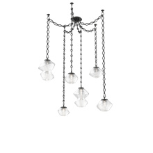 Hammerton SNB0089-06-MB-C-CH1-L1 - Mesa Multi Light Pendant Matte Black