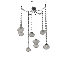 Hammerton SNB0089-06-MB-S-CH2-L3 - Mesa Multi Light Pendant Matte Black