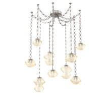 Hammerton SNB0089-09-BS-A-CH2-L3 - Mesa Multi Light Pendant Beige Silver