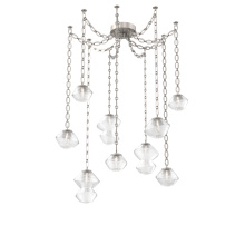 Hammerton SNB0089-09-BS-C-CH2-L3 - Mesa Multi Light Pendant Beige Silver