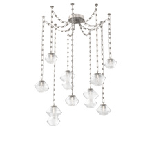 Hammerton SNB0089-09-BS-C-CH3-L1 - Mesa Multi Light Pendant Beige Silver