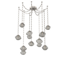 Hammerton SNB0089-09-BS-S-CH1-L1 - Mesa Multi Light Pendant Beige Silver