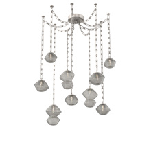 Hammerton SNB0089-09-BS-S-CH3-L3 - Mesa Multi Light Pendant Beige Silver
