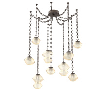 Hammerton SNB0089-09-FB-A-CH1-L3 - Mesa Multi Light Pendant Flat Bronze