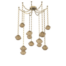 Hammerton SNB0089-09-GB-B-CH2-L1 - Mesa Multi Light Pendant Gilded Brass