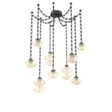 Hammerton SNB0089-09-MB-A-CH3-L1 - Mesa Multi Light Pendant Matte Black