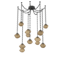 Hammerton SNB0089-09-MB-B-CH1-L3 - Mesa Multi Light Pendant Matte Black