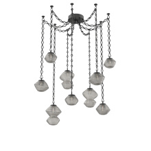Hammerton SNB0089-09-MB-S-CH1-L1 - Mesa Multi Light Pendant Matte Black