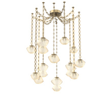 Hammerton SNB0089-12-GB-A-CH2-L3 - Mesa Multi Light Pendant Gilded Brass