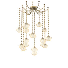 Hammerton SNB0089-12-GB-A-CH3-L1 - Mesa Multi Light Pendant Gilded Brass