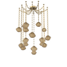 Hammerton SNB0089-12-GB-B-CH2-L1 - Mesa Multi Light Pendant Gilded Brass
