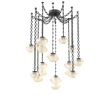 Hammerton SNB0089-12-MB-A-CH2-L1 - Mesa Multi Light Pendant Matte Black