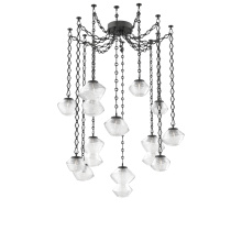 Hammerton SNB0089-12-MB-C-CH1-L3 - Mesa Multi Light Pendant Matte Black