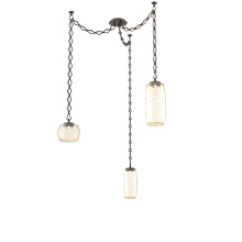 Hammerton SNB0091-03-FB-A-CH1-L3 - Vessel Multi Light Pendant Flat Bronze