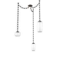 Hammerton SNB0091-03-FB-C-CH3-L1 - Vessel Multi Light Pendant Flat Bronze