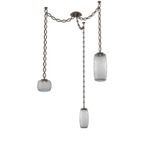 Hammerton SNB0091-03-FB-S-CH2-L1 - Vessel Multi Light Pendant Flat Bronze