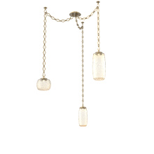 Hammerton SNB0091-03-GB-A-CH1-L3 - Vessel Multi Light Pendant Gilded Brass