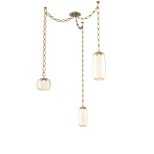 Hammerton SNB0091-03-GB-A-CH2-L1 - Vessel Multi Light Pendant Gilded Brass