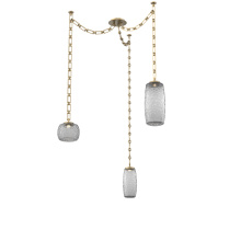 Hammerton SNB0091-03-GB-S-CH3-L3 - Vessel Multi Light Pendant Gilded Brass