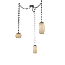 Hammerton SNB0091-03-MB-B-CH2-L3 - Vessel Multi Light Pendant Matte Black