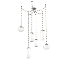 Hammerton SNB0091-06-BS-C-CH3-L1 - Vessel Multi Light Pendant Beige Silver