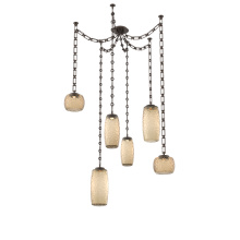Hammerton SNB0091-06-FB-B-CH3-L1 - Vessel Multi Light Pendant Flat Bronze