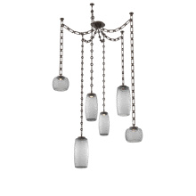 Hammerton SNB0091-06-FB-S-CH3-L3 - Vessel Multi Light Pendant Flat Bronze