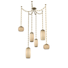 Hammerton SNB0091-06-GB-B-CH1-L1 - Vessel Multi Light Pendant Gilded Brass
