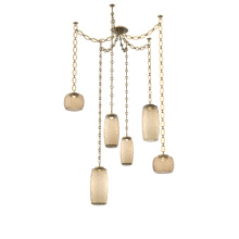 Hammerton SNB0091-06-GB-B-CH2-L1 - Vessel Multi Light Pendant Gilded Brass