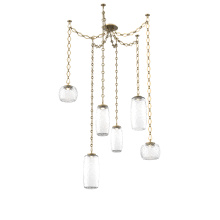 Hammerton SNB0091-06-GB-C-CH1-L3 - Vessel Multi Light Pendant Gilded Brass