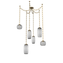 Hammerton SNB0091-06-GB-S-CH1-L3 - Vessel Multi Light Pendant Gilded Brass