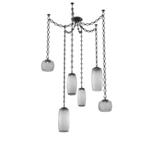 Hammerton SNB0091-06-MB-S-CH1-L3 - Vessel Multi Light Pendant Matte Black